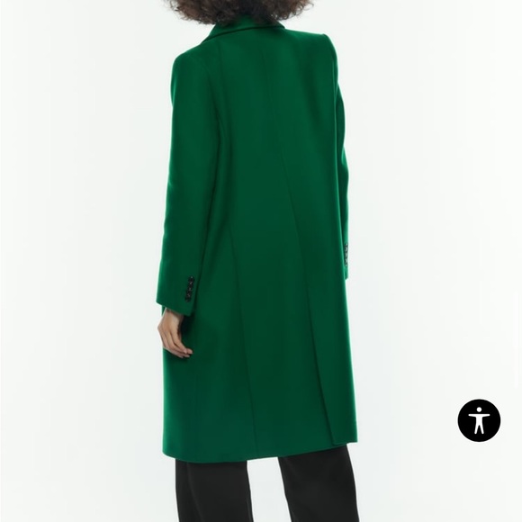 GREN ZARA WOOL BLEND MENSWEAR STYLE COAT - Picture 2 of 5